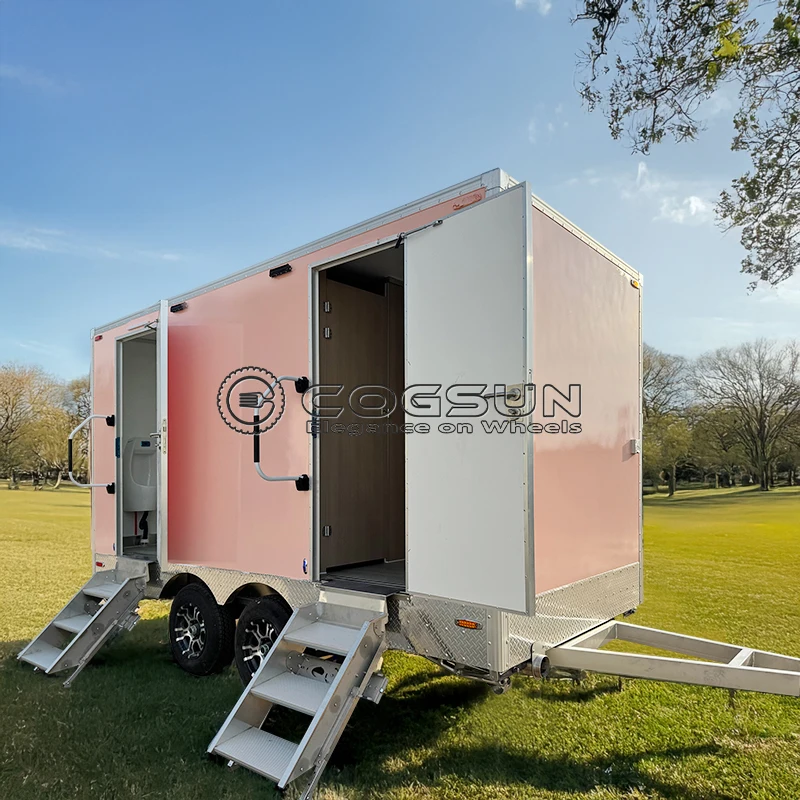 

Luxury Portable Toilet Trailer Mobile Bathroom Solution for Public Camping Grounds and RV Parks