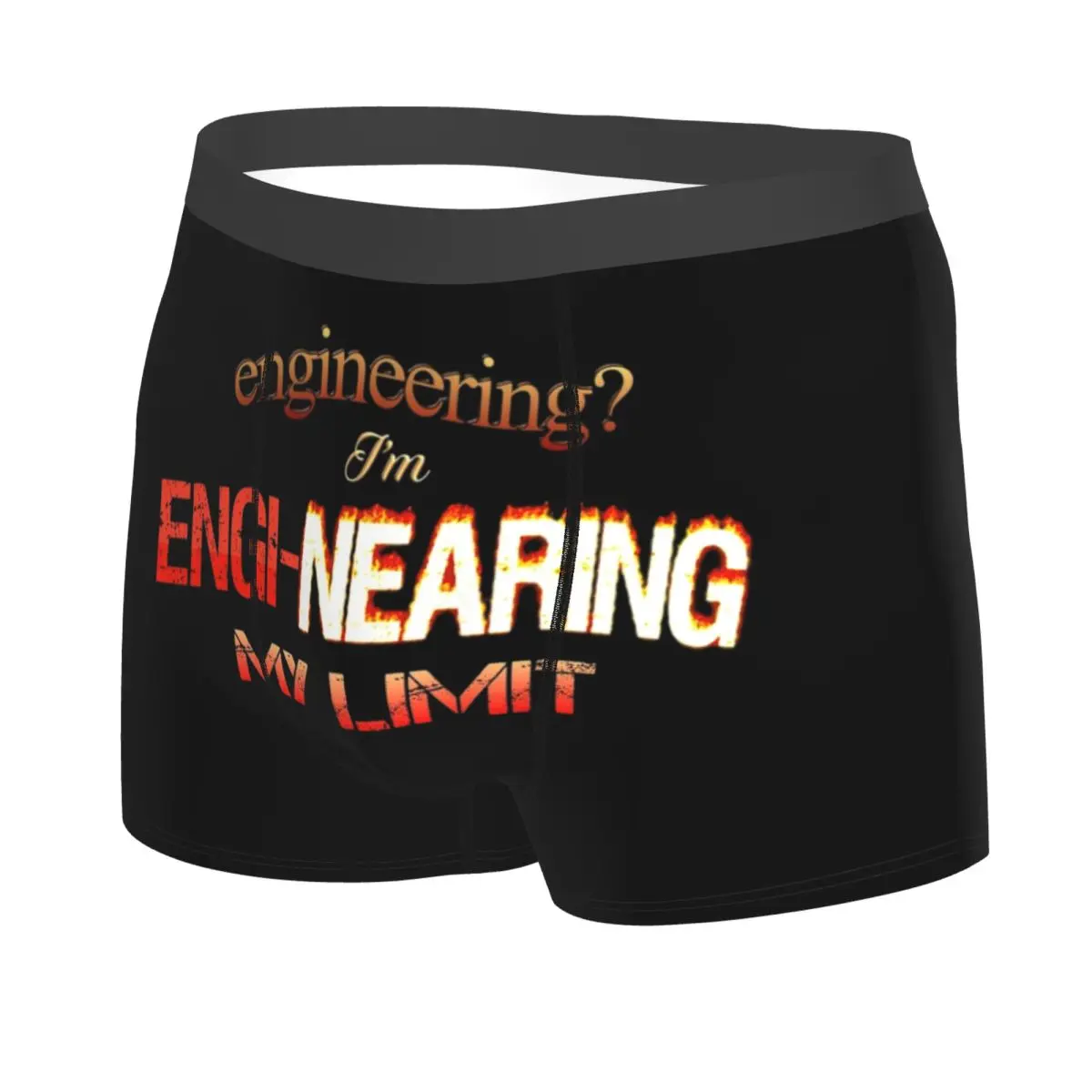 الملاكم السروال السراويل الهندسة أنا Engi-على حدي مهندس Pun سراويل الرجال ملابس داخلية مريحة ل أوم رجل هدية