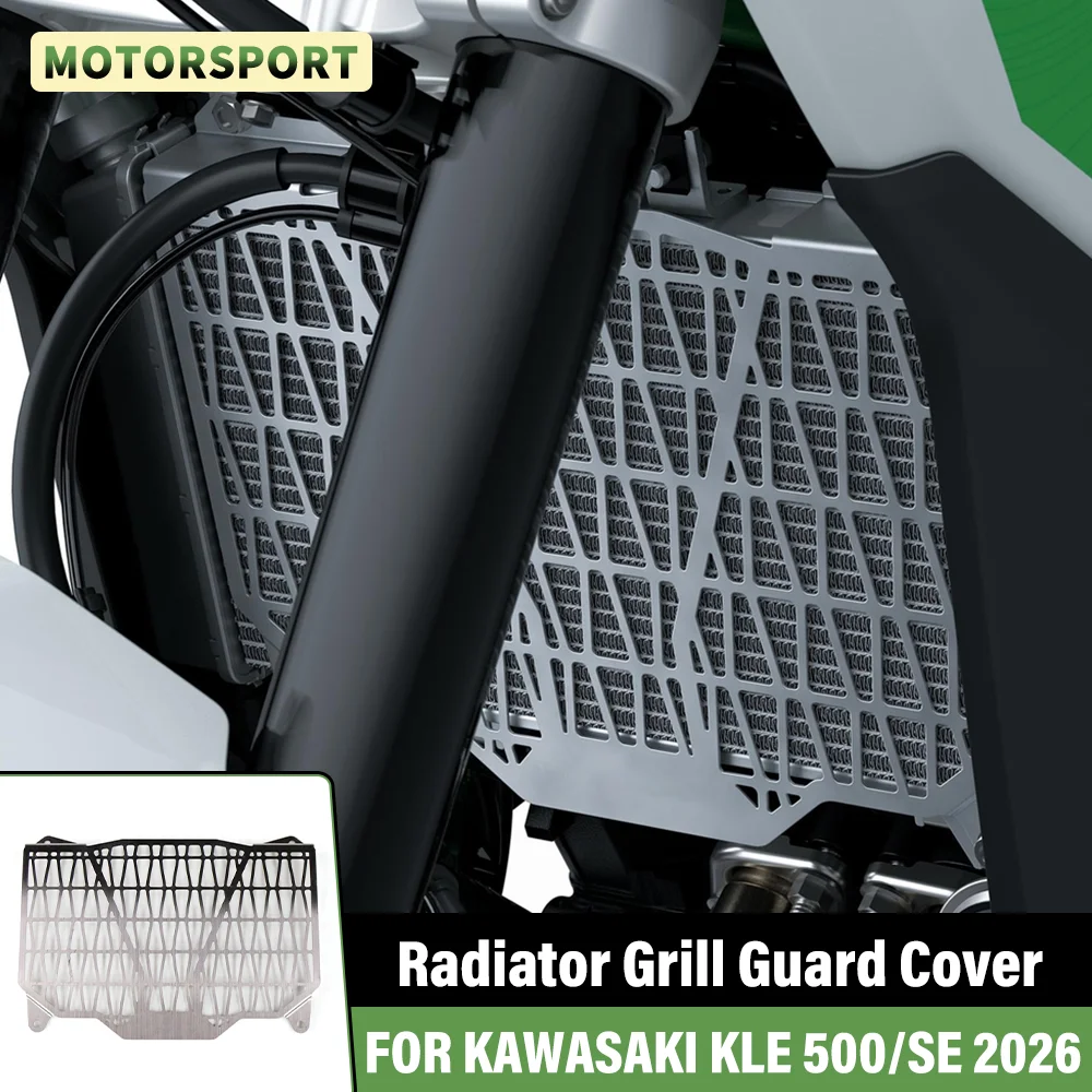 FOR KAWASAKI KLE 500 SE KLE500SE 2026 Motorcycle Accessories Radiator Grille Cover Guard Engine Cooler Radiator Screen Protector