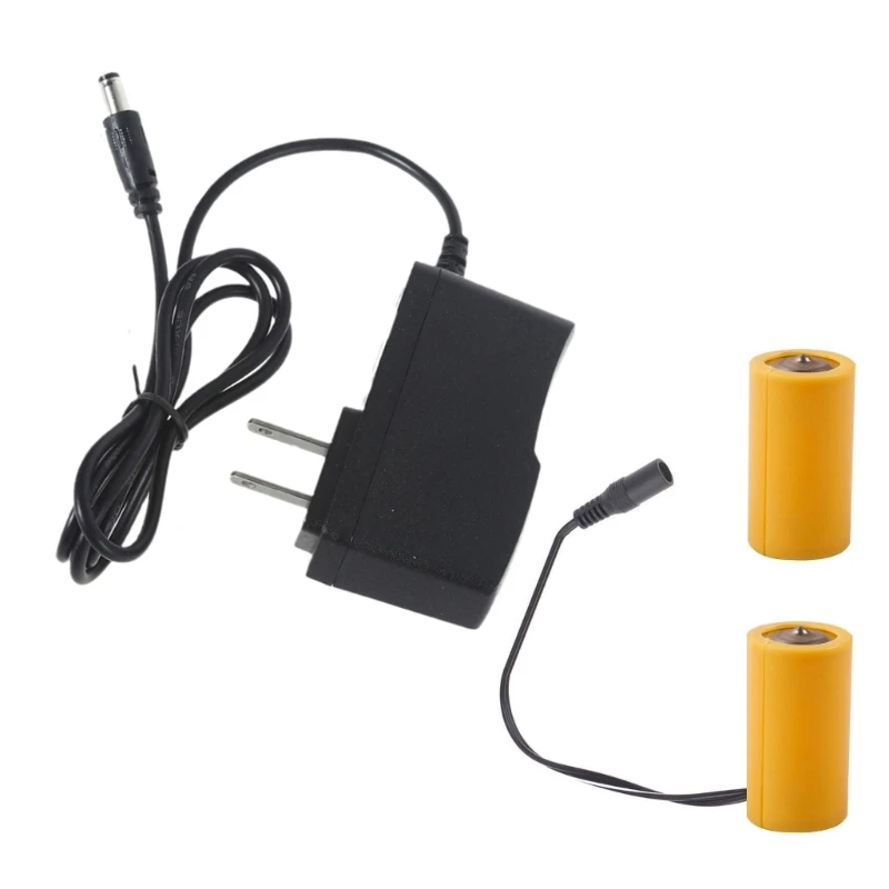 1PC Universal 3V LR14 C Battery Eliminators Replace 2x 1.5V C Size Battery for LED Light Electronic Toy 110V 220V 50/60Hz