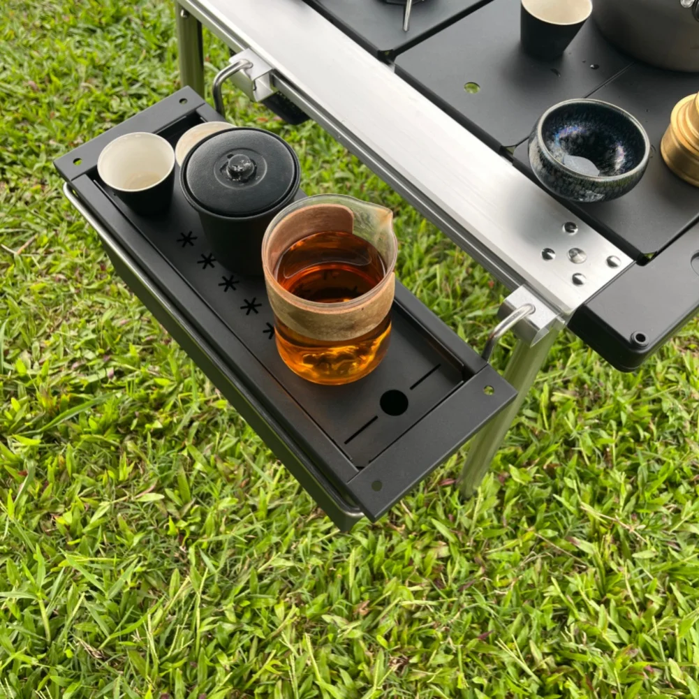 แผ่นต่อขยาย IGT ทำจากอลูมิเนียมอัลลอยด์ พร้อมหัวล็อคแบบกด สำหรับเชื่อมต่อโต๊ะแคมป์ปิ้ง ใช้สำหรับตั้งแคมป์กลางแจ้ง