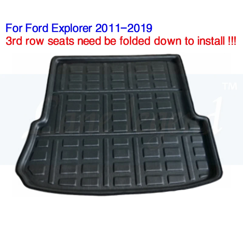 Rear Cargo Liner Boot Mat Trunk Tray For Ford Explorer 2011 2012 2013 2014 2015 2016 2017 2018 2019 Floor Carpet Waterproof