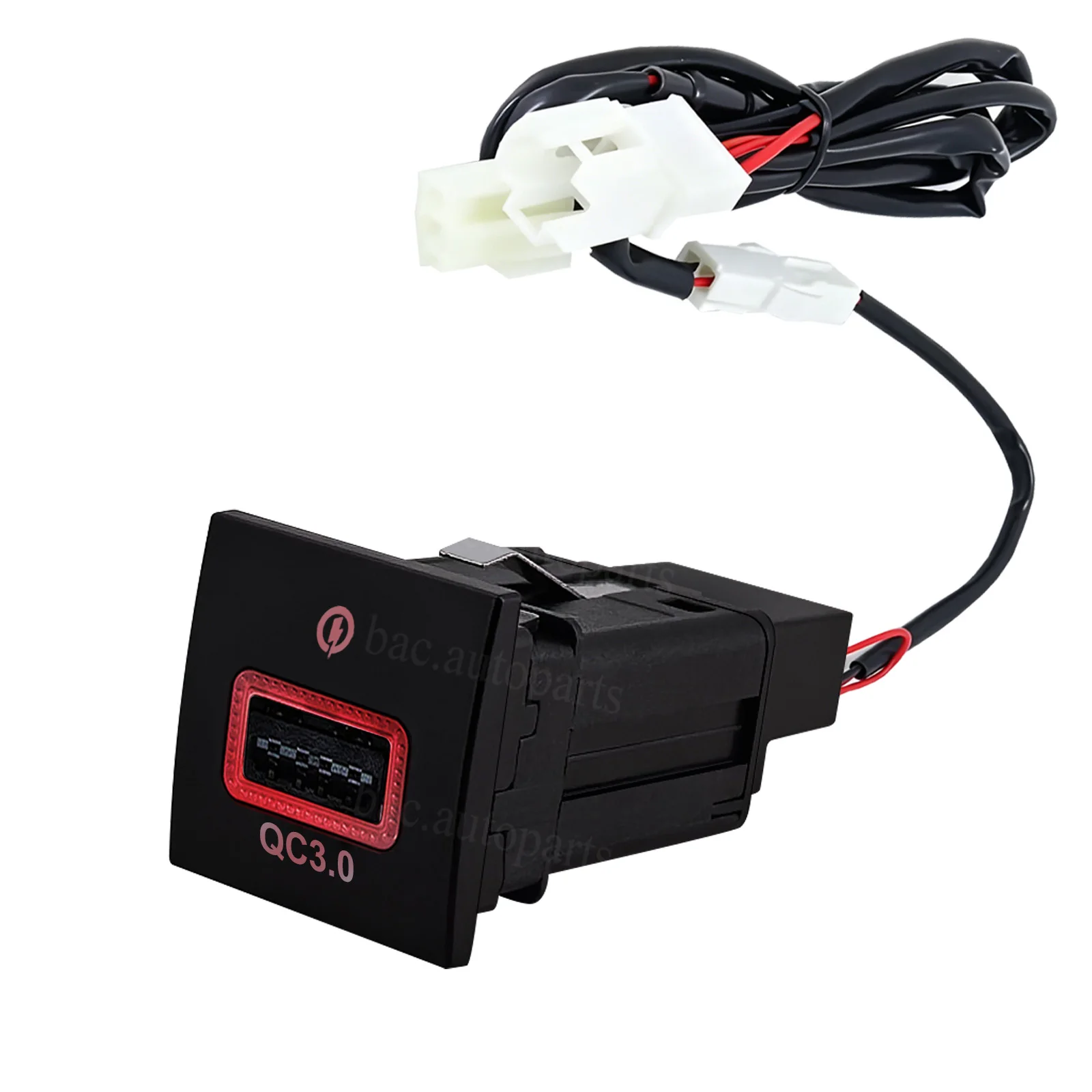 For VW Jetta MK6 Golf MK5 MK6 Scirocco Touran 2006-2016 Car USB Charger QC3.0 & USB-C PD Dual Port Fast Charging Hub Replacement