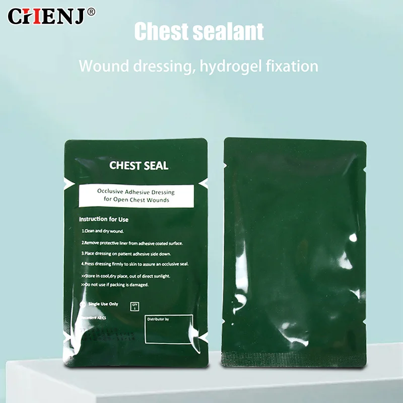 

Медицинский окклюзионный пластырь-герметик для грудной клетки, для ухода за открытыми ранами груди, для выживания, при травмах, для оказания первой помощи