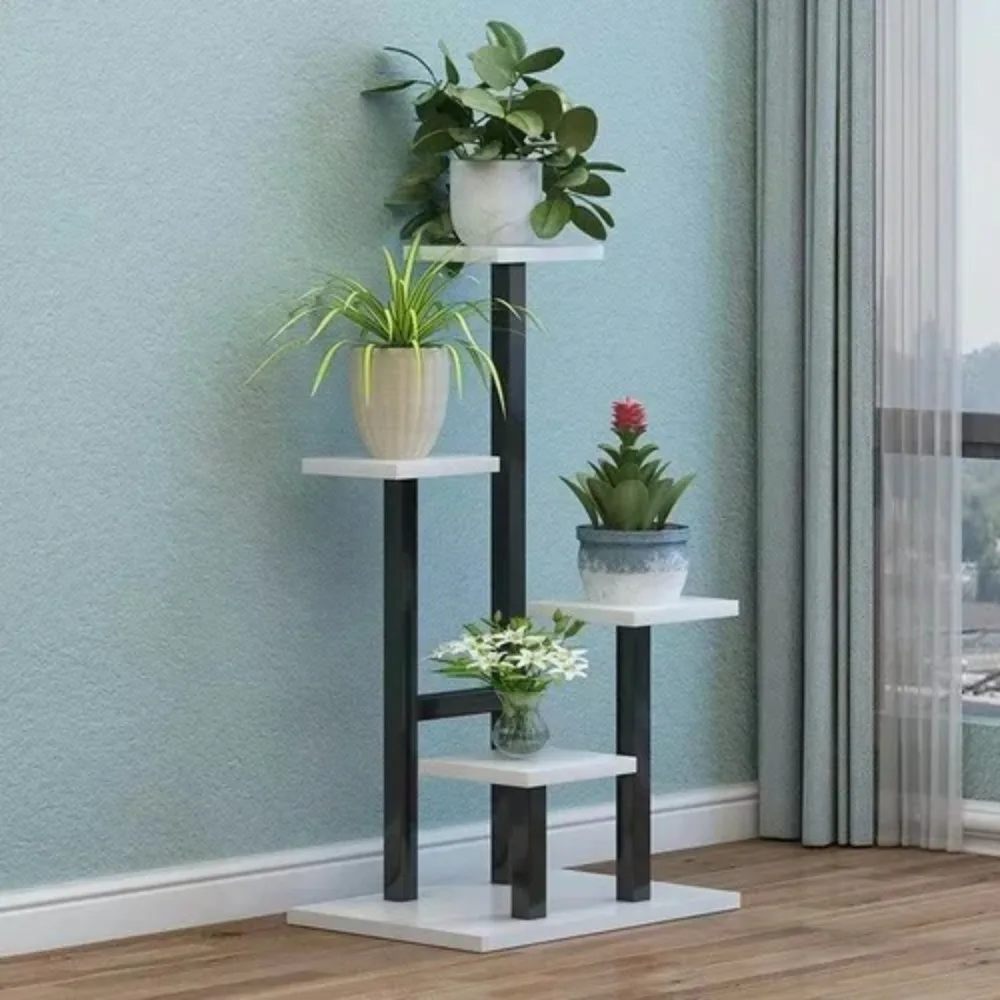 Flower Rack Indoor Plant Flower Stand Balcony Decoration Flowers Stand Multiple Plants Holder LivingRoom Simple Flowerpot Shelf