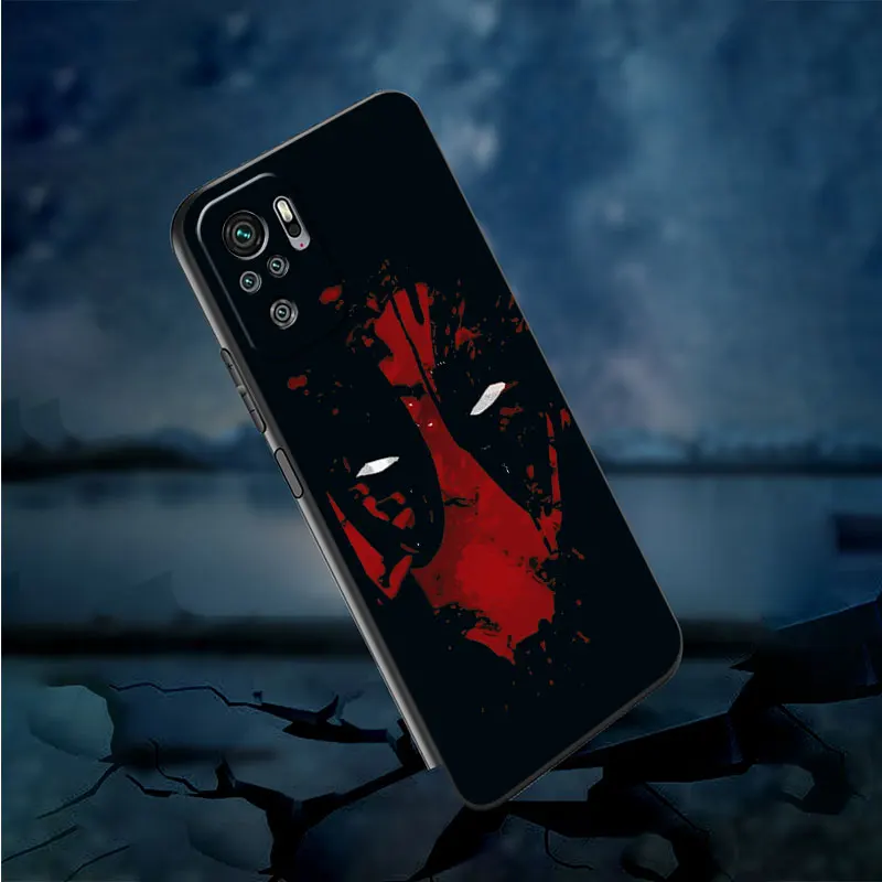 Case For Xiaomi Redmi Note 11 10 Pro 9 9S 8 12 10C 12C 10S 9S 9T 9C 9A K40 7 8T Funda Black Phone Cover Cool Marvel Avengers