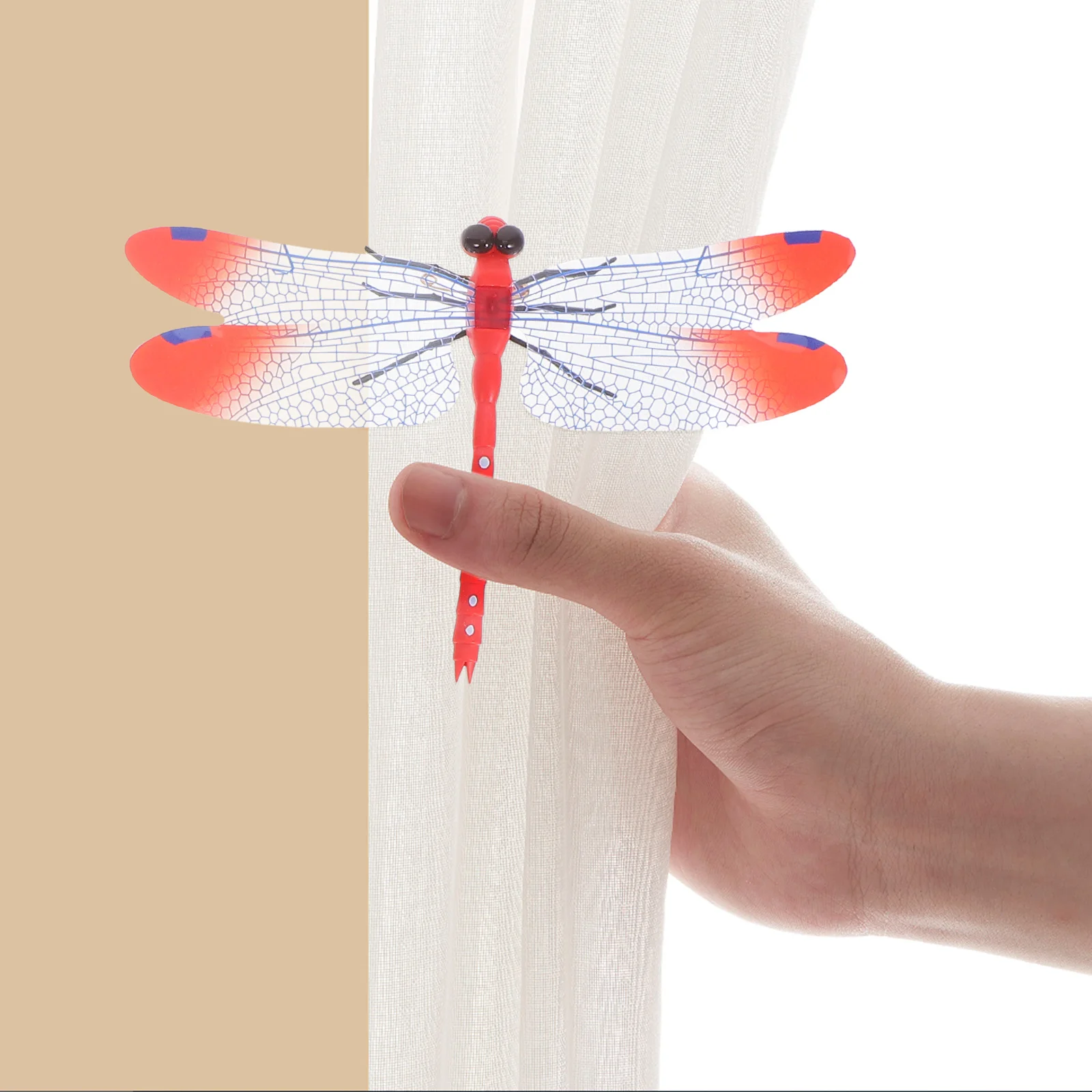 

20Pcs Simulated Dragonfly Garden Decor Creative Insect Adornment for Fence Yard Patio Desktop Nature-Themed Landscape Accessory