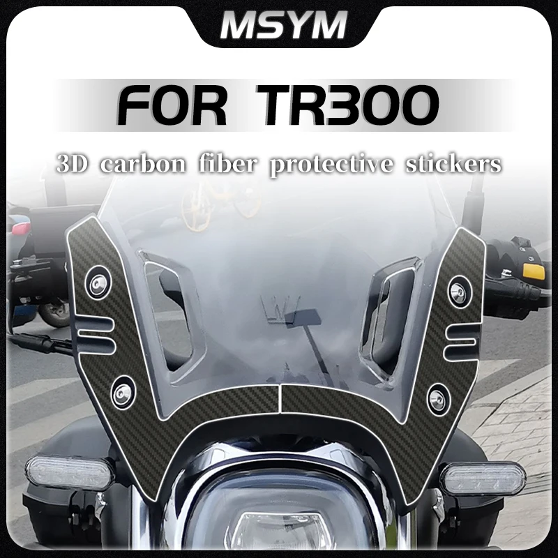 

Motorcycle 3D carbon fiber protective stickers full body decal film waterproof modification FOR HAOJUE TR300 TR 300 tr300