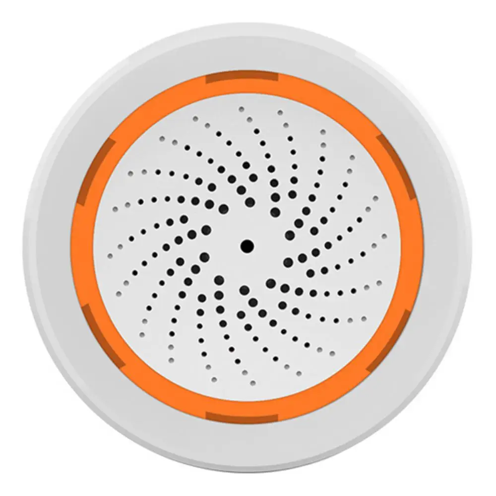 Xiaomi-alarma de sirena inteligente Tuya Zigbee/WiFi para seguridad del hogar, con alertas estroboscópicas, compatible con Cable USB, funciona con Smart Hub