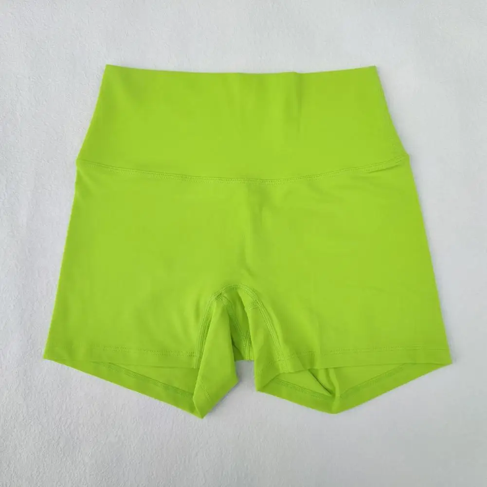 Cintura alta Yoga Shorts Slim Fit, controle de barriga, secagem rápida para correr esportes, moletom de verão