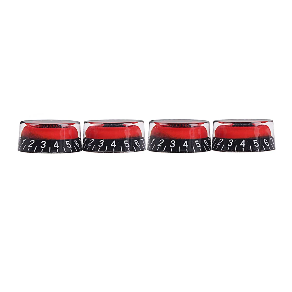 4 Pcs Concentric Pots Knobs Amp Effect Pedal for Guitar Amplifier Acrylic Control