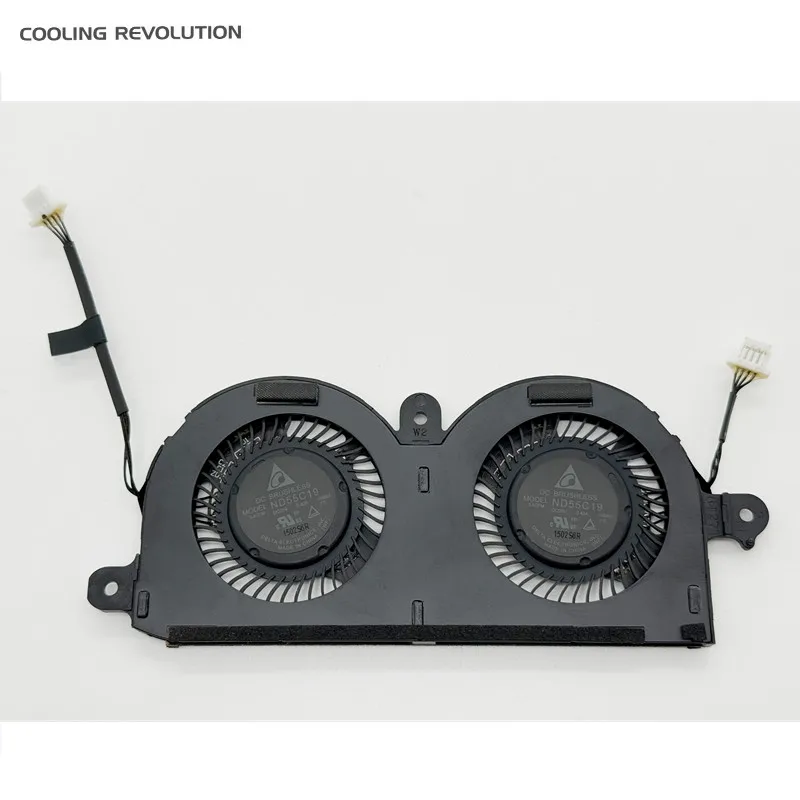 NEW Laptop CPU Cooling Fan FOR ND55C19 DC05V 0.40A -16M01 3.4CFM  for Dell  XPS 13 9370 P82G001 0980WH 980WH