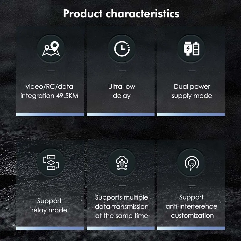 MK100 49.5KM 800MHZ/1.4GHZ Wireless Data Link Transmitter Long Range Wireless Video Transmitter Receiver