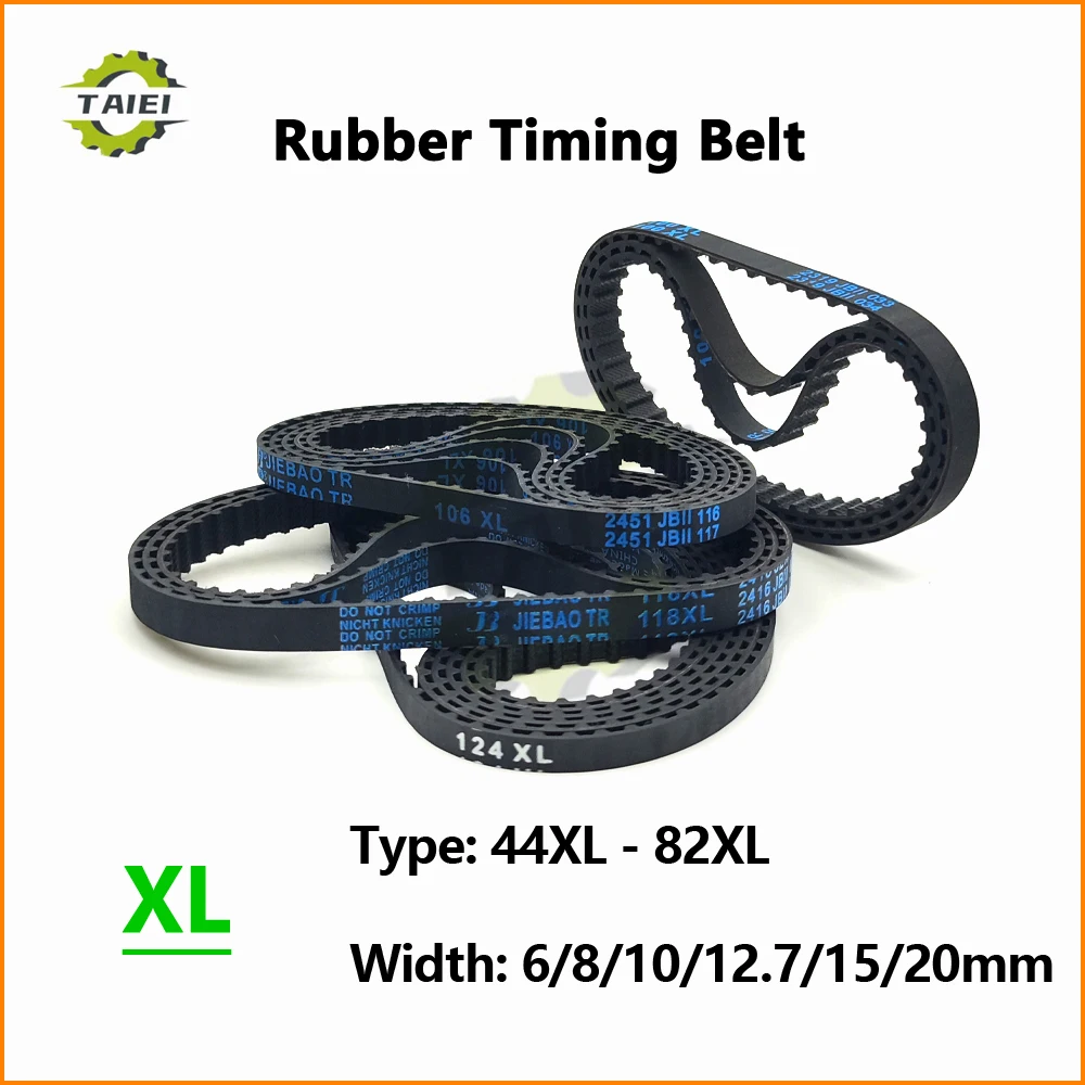 XL Rubber Timing Belt 44XL 54XL 56XL 60XL 64XL 66XL 68XL 70XL 72XL 74XL 76XL 78XL 80XL 82XL Width 6-20mm Synchronous Drive Belt