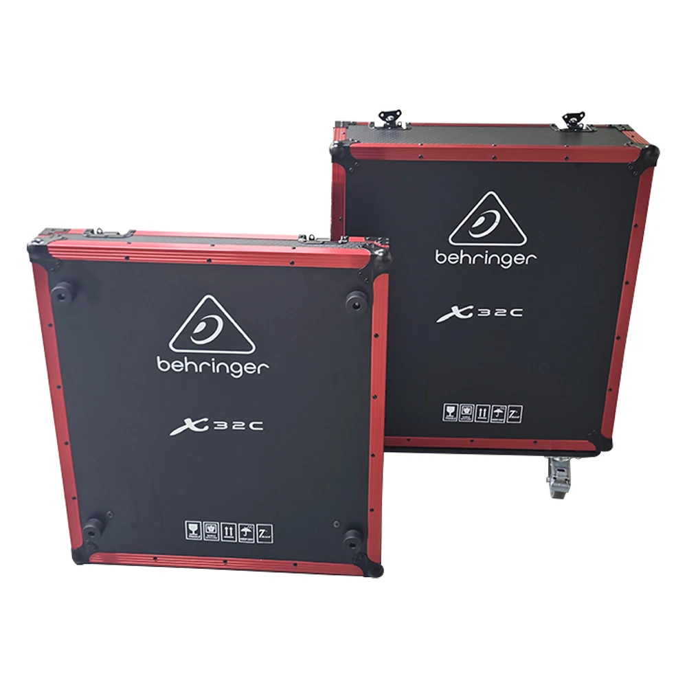 Aangepaste Behringer X32 compacte flightcase Normale versie met wielen Pa-systeem Podiumapparatuur Digitale mixer Flightcase