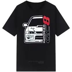 New Men T Shirt Fashion Fitness Slim Fit Japan Car Impreza Gc8 Tee Printed Shirt Male Women Streetwear Tops Casual Camisetas