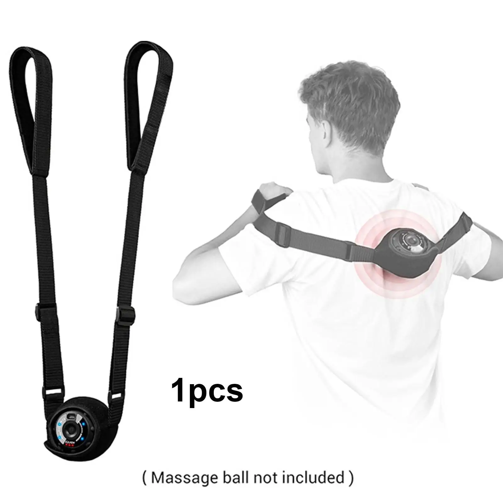 Portable Massage Ball Strap Adjustable Fixation for Rolling Massage Ball Therapy at Gym Office Home