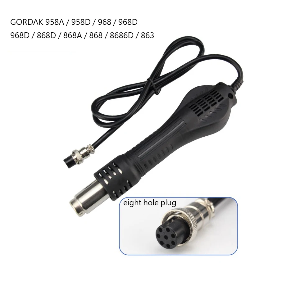 GORDAK soldering station heat gun for 958/968/868/863series desoldering air gun replacement handle eight holes Electric iron