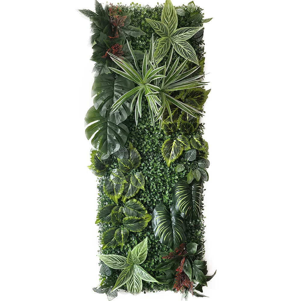 

Artificial Green Plant Wall Panels Subtropical Plant Garden Background Decorative Wall Panels Each 15.74 Inches * 47.24 Inches