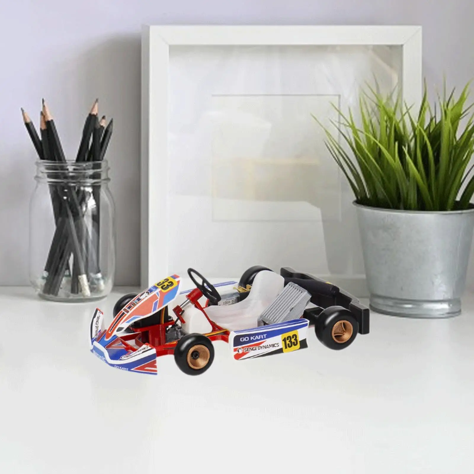 1/32 Scale Mini รีโมทคอนโทรล Kart Model Kit รถ RC สําหรับเด็กผู้ใหญ่