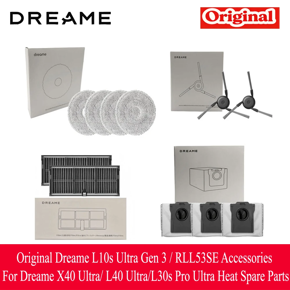 Originele Dreame L10s Ultra Gen 3 Gen3 / RLL53SE accessoires voor Dreame X40 Ultra / L40 Ultra / L30s Pro Ultra, reserveonderdelen voor de verwarming.