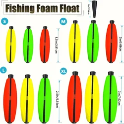 15 stks Peg Drijft voor Meerval Crappie, Schuim Sigaar Slip Vissen Kurken Bobbers voor Santee Rig