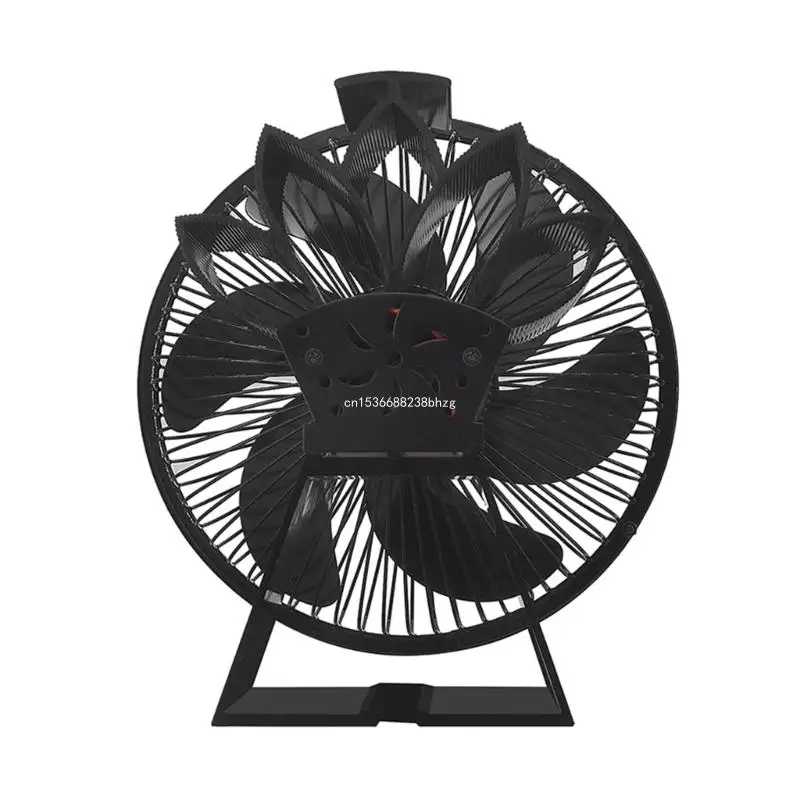 

Quiet Operation Heat Powered Stove Fan Burning Stove Fan with Cover Dropship