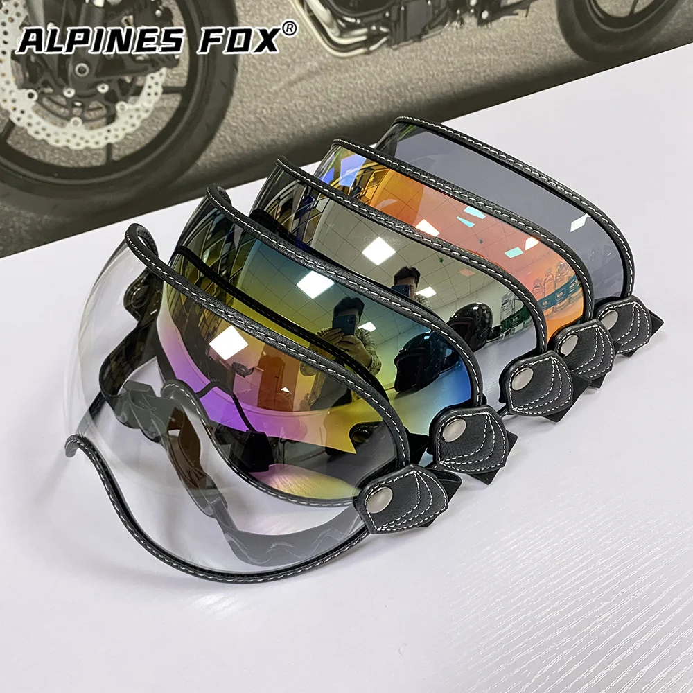 Motorcycle Helmet Bubble Visors Goggles Lens Fit for Simpson BELL MOTO3 ROYAL SHOEI P-ZERO Motocross Motorbike Helmet Sun Visors