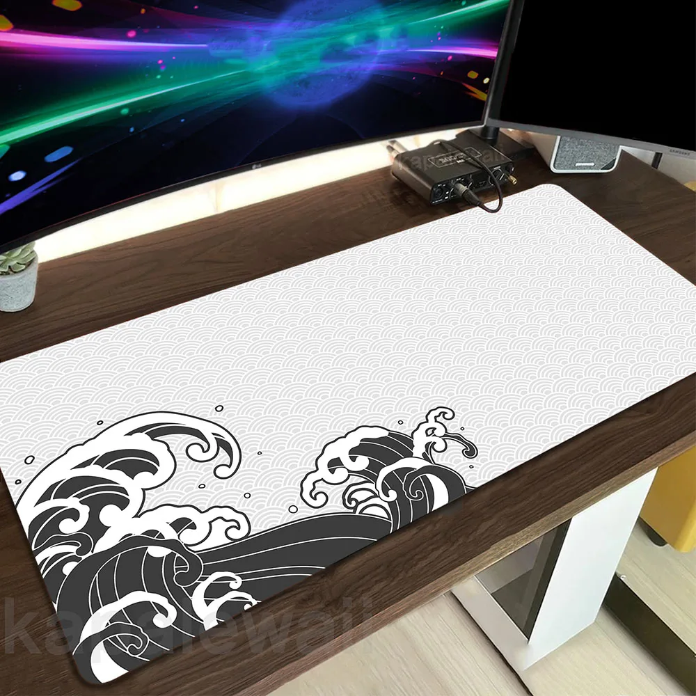 

Large Japanese Great Off Wave Mousepad XXL Office Mouse Pad Computer Desk Mat Rubber Table Carpet Gaming Speed Keyboard Pads