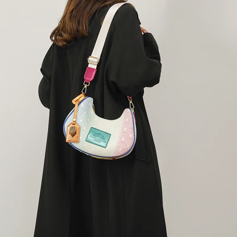 

Unique Women's Crossbody Handbag High-End Minimalist Stylish Vintage Fashionable Trendy Design Leather For Casual