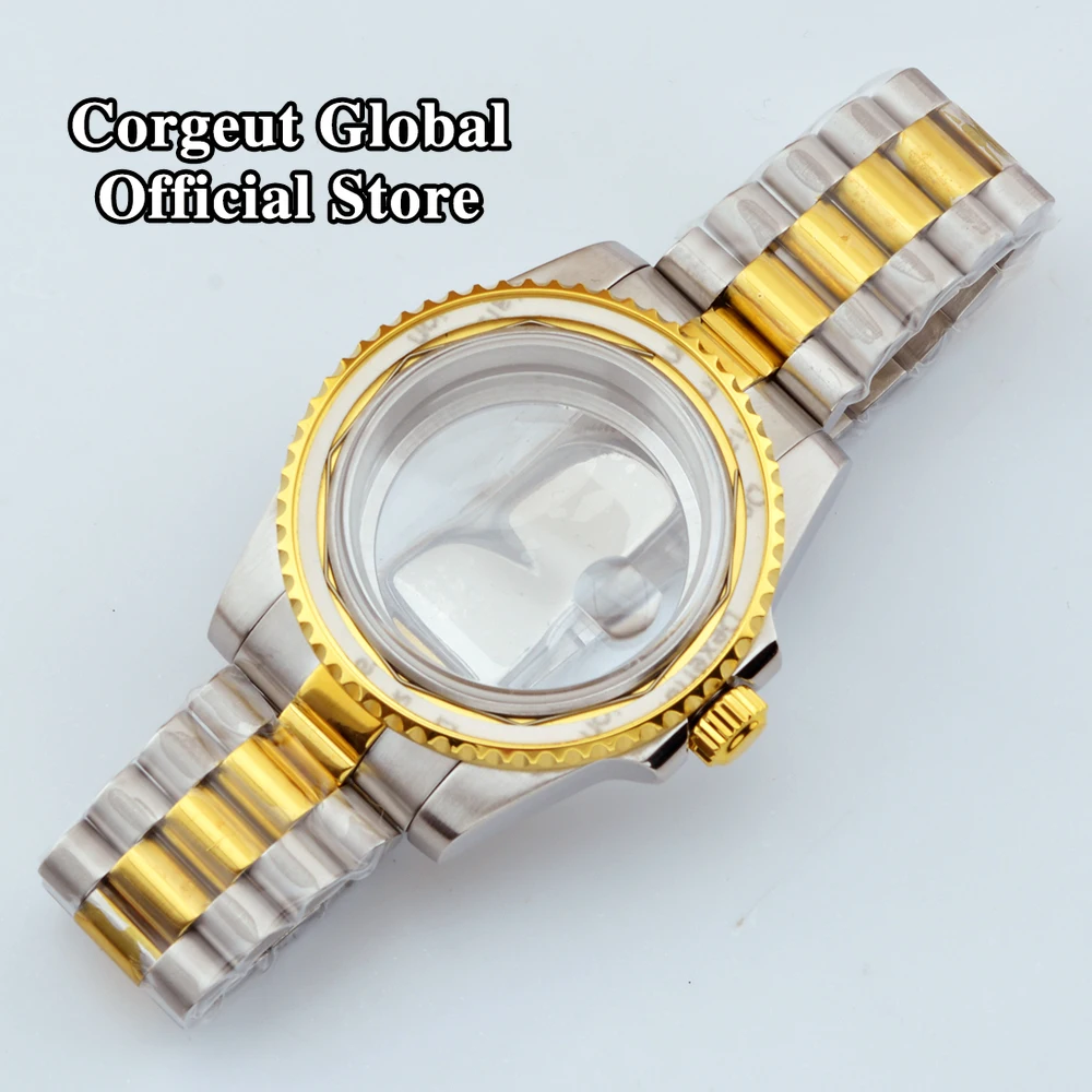 40mm Watch Case Corgeut Sapphire Glass Fit NH35 NH36 NH34 ETA2824 2836 Miyota8215 DG2813 5833 PT5000 Movement