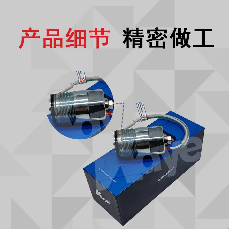 Excavator Parts for Daewoo DH220-5R210-5 Hydraulic Pump K3V112 Solenoid Valve White with Screws