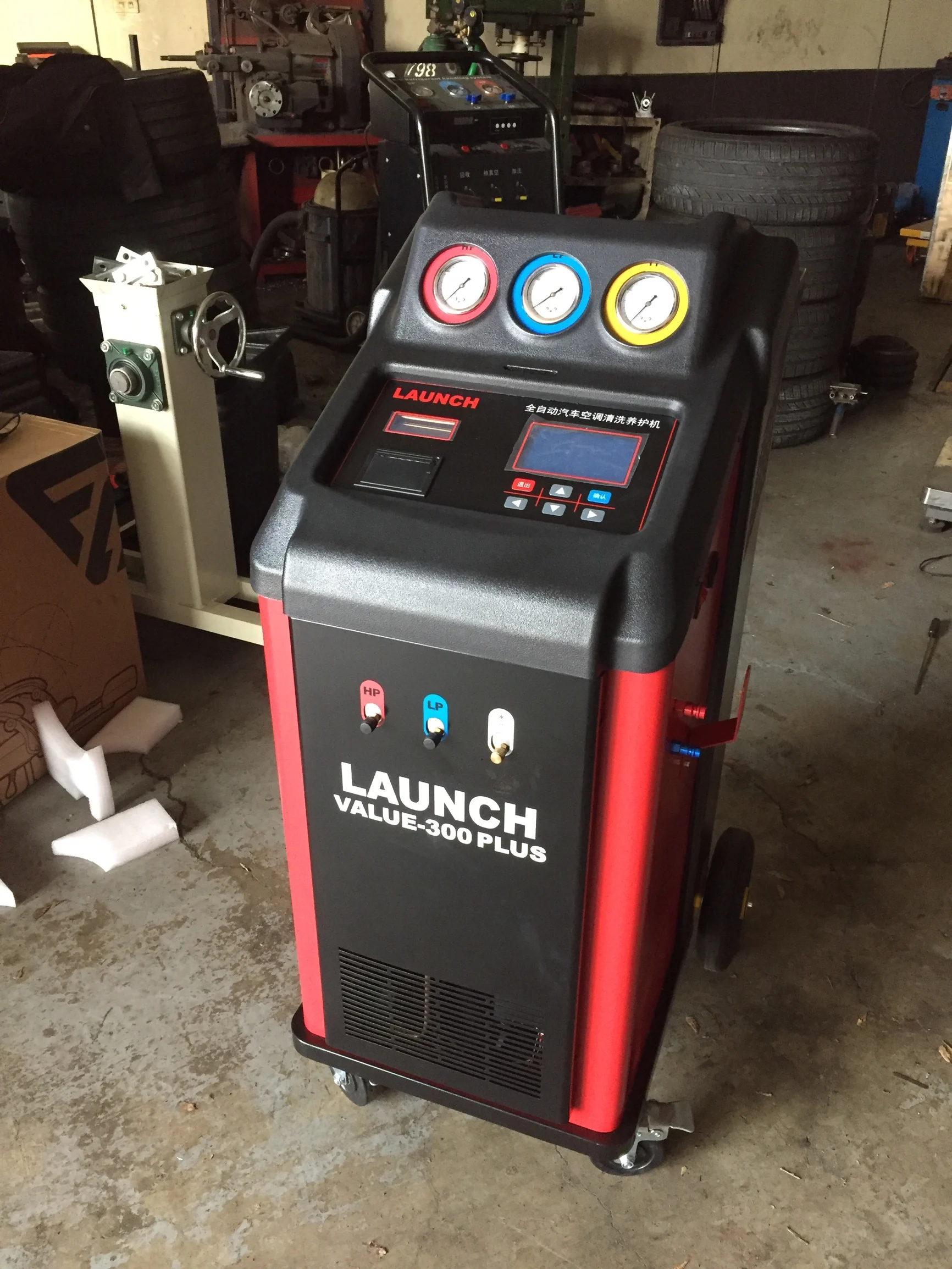 Original For LAUNCH Value300 Plus R134a R1234YF Car A/C Refrigerant Air Conditioning Filling Recovery Cooling Recycling Machine