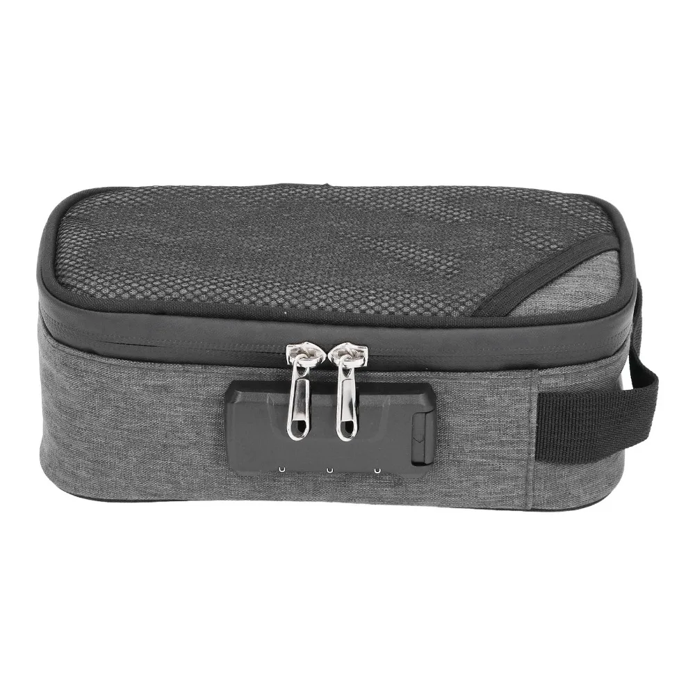 1pcs Combination Lock Smell Proof Bag Oxford Cloth Portable Design Portable Travel Organizer Lock Storage Bag For Travel