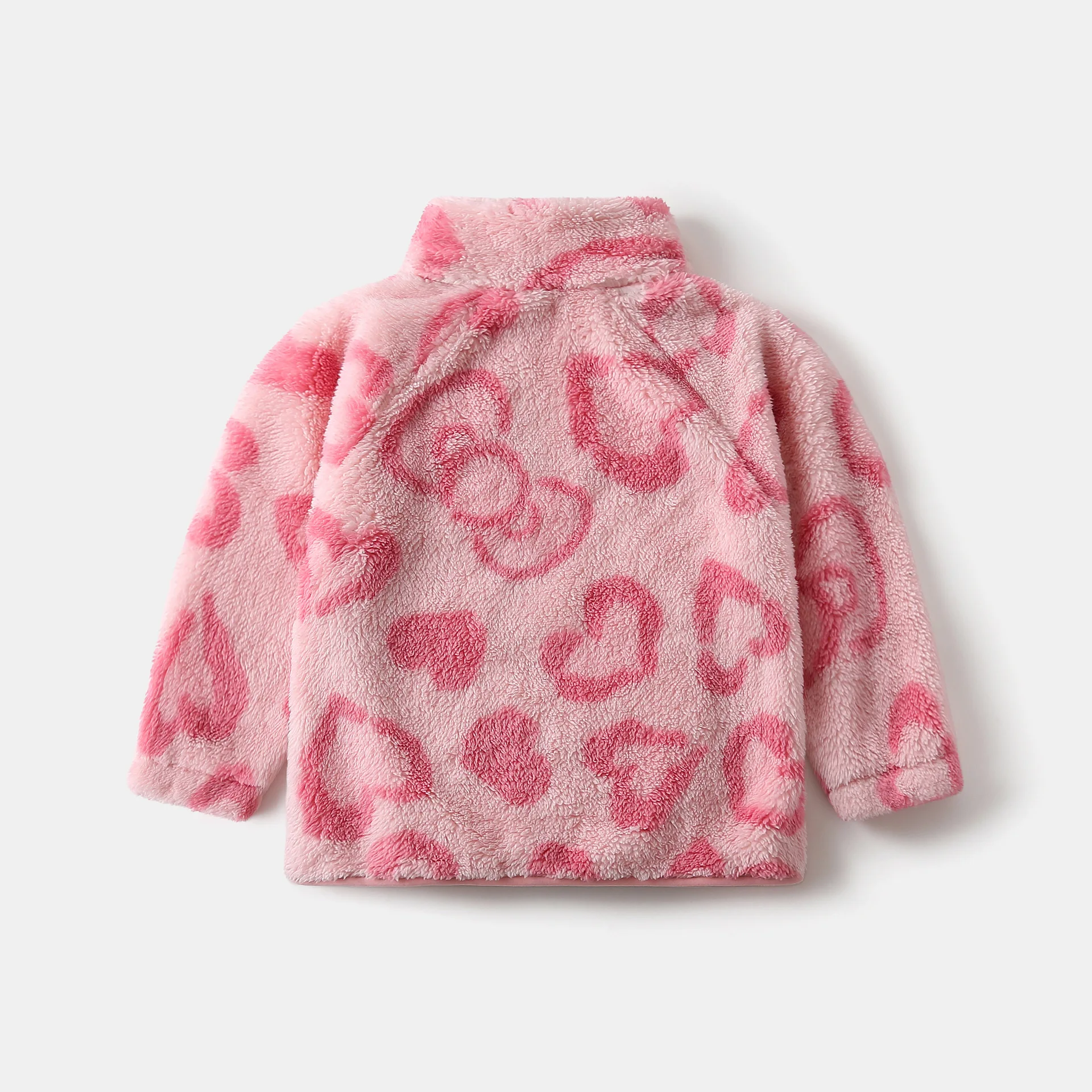 1 2 3 4 5 6 7 Years Girls Plush Jacket Autumn Winter Warm Lamb Fleece Baby Coat Fashion Zipper Children's Outerwear Kids Clothes