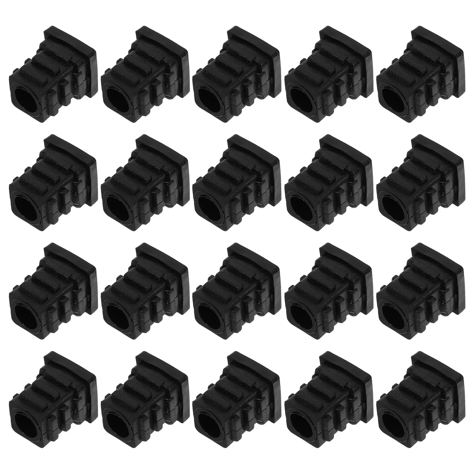 20Pcs Nut Inner Adjustable Threaded Pipe Plugs Plug Caps for Furniture Cabinet Desk Hole Sealing Hole Plugs