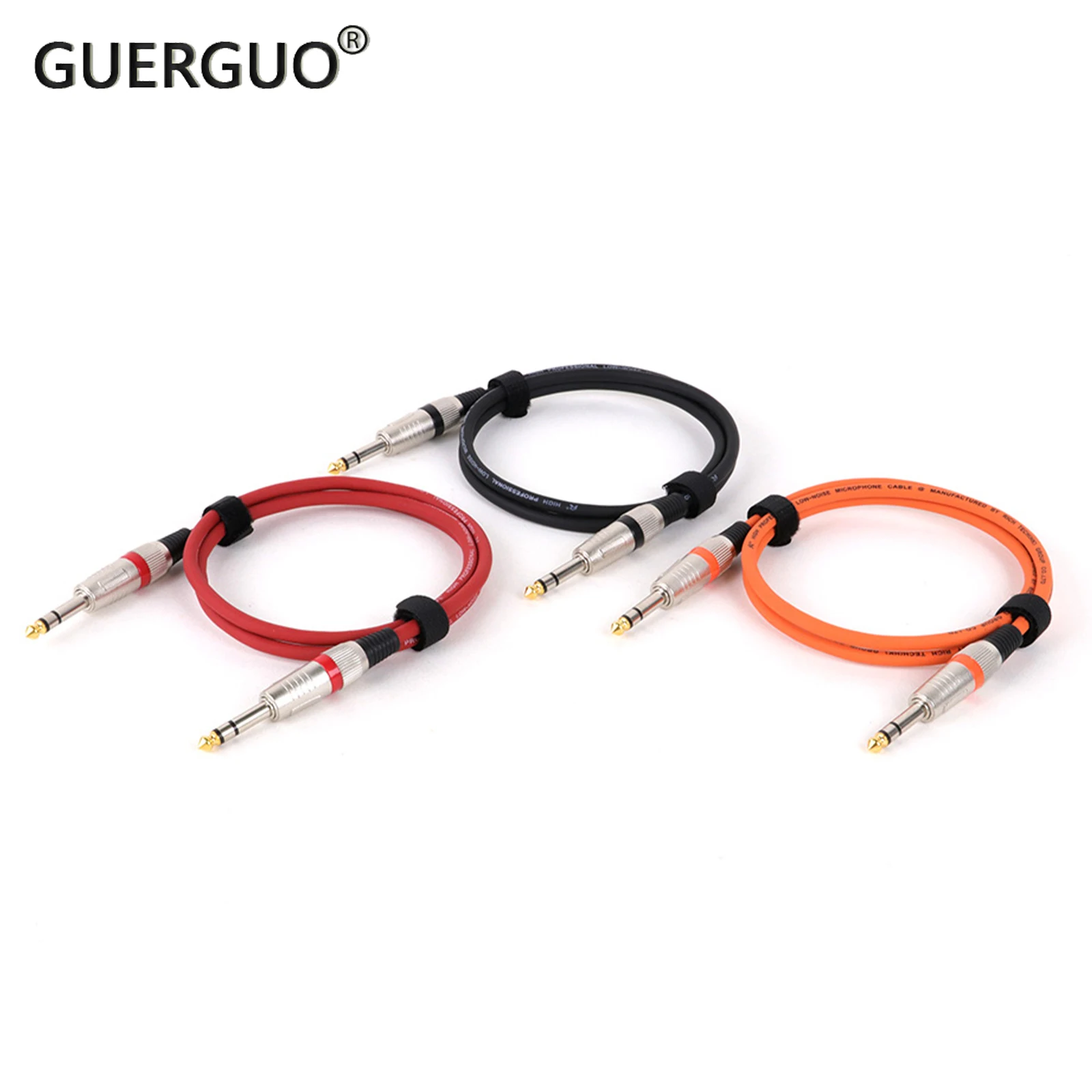 

1PC Guitar Cable 6.5mm/6.35mm Stereo Jack 1/4 Inch to 1/4 Inch TRS Instrument Audio Cable for Guitar Mixer Amplifier 0.3M-15M