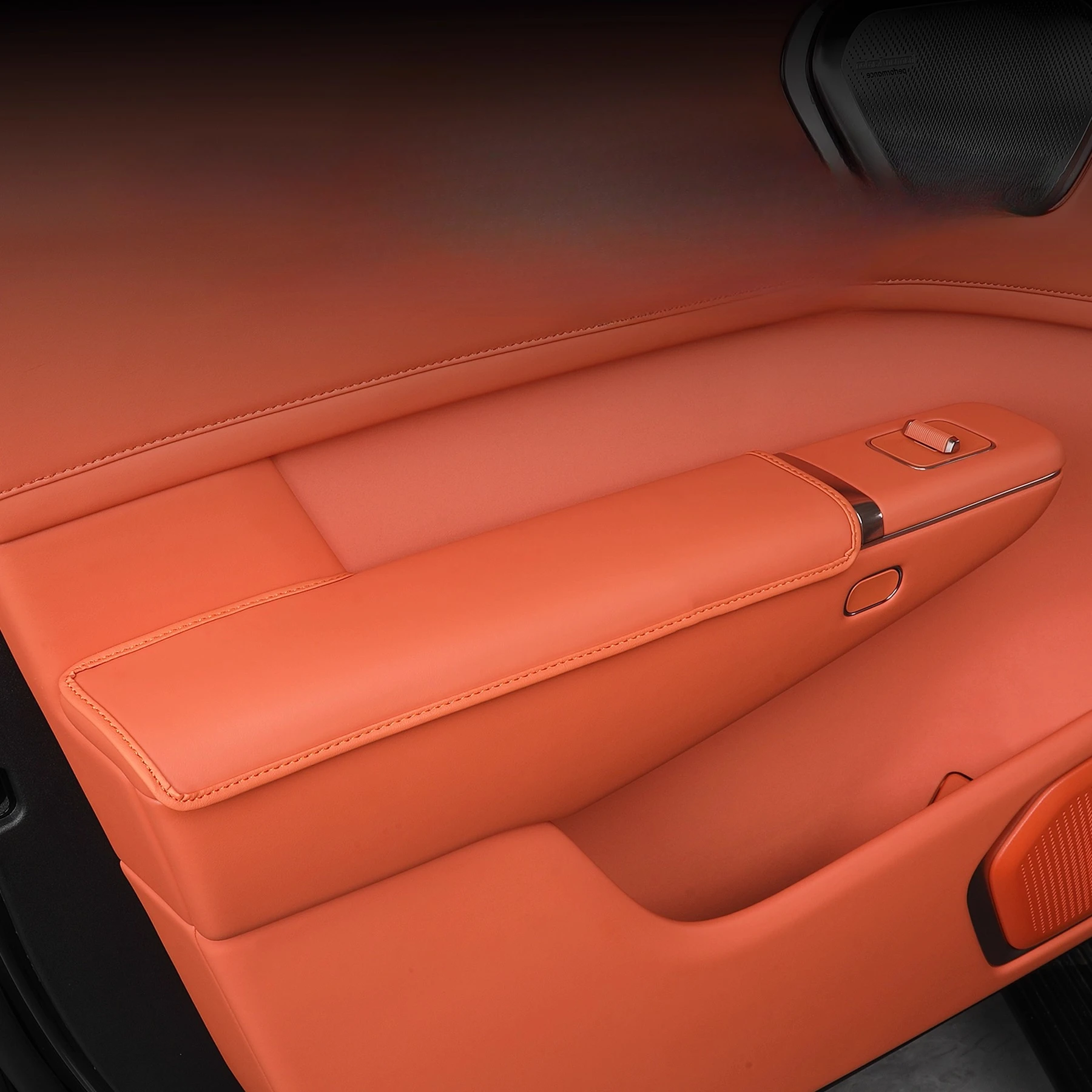 

For Lynk&Co 900 2025 2026 Car Door Handle Protective Pad Leather Anti-scratch Door Panel Protector Interior Trim Accessories