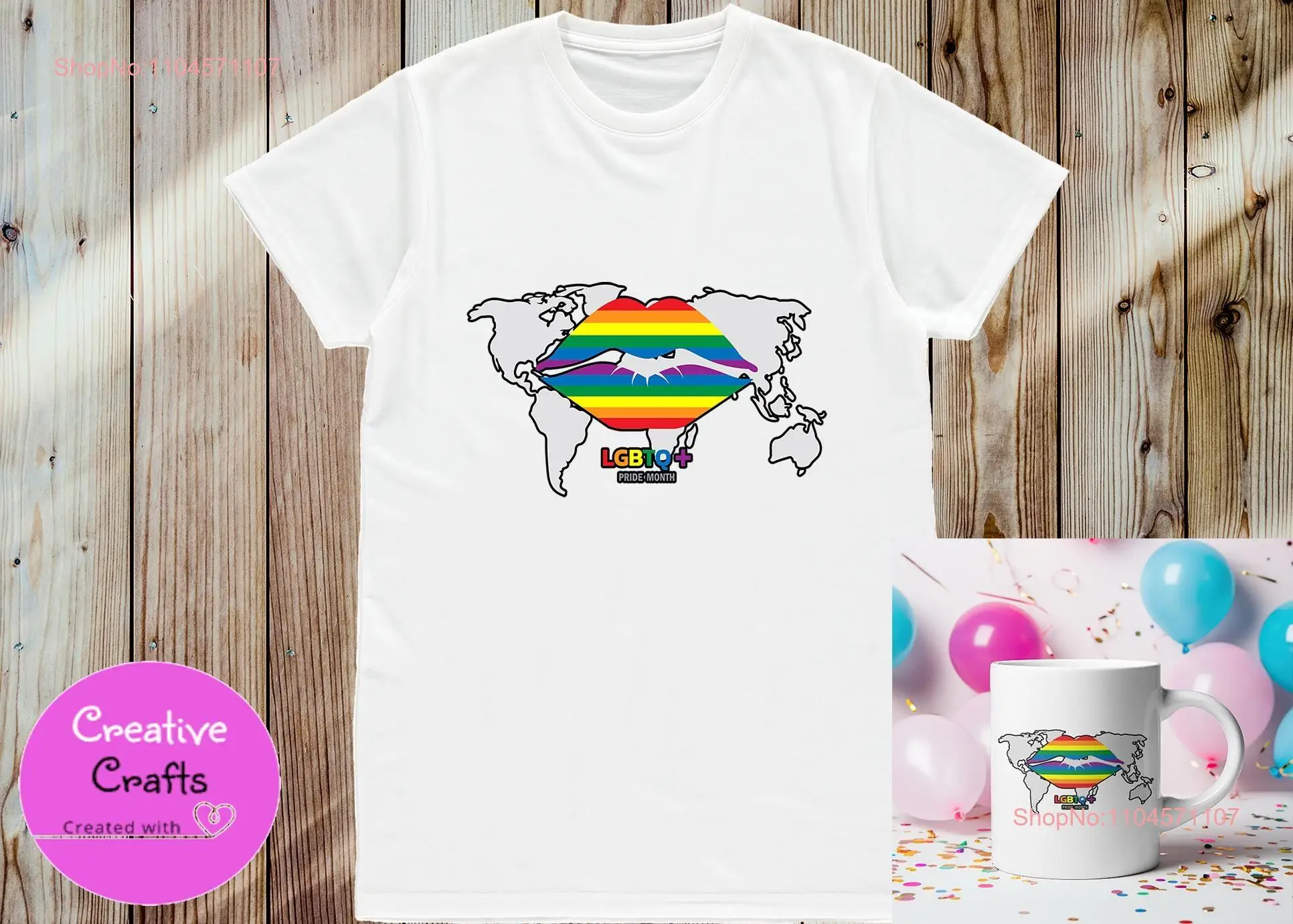 Pride Is Global White Classic T shirt d 11oz Cup LGBTIQA long or short sleeves