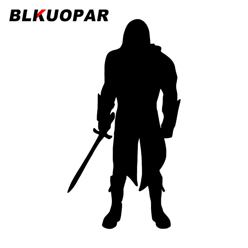 BLKUOPAR Heavy Knight With Sword Car Stickers Middle Ages Decals Scratch-Proof Die Cut Handsome Graphics Windows Helmet Styling