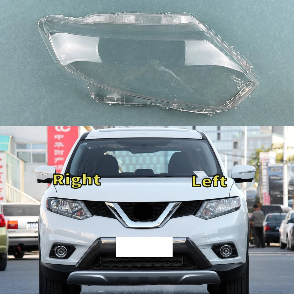 For Nissan X-Trail 2014 2015 2016 Headlamp Cover Transparent Mask Lamp Shade Headlight Shell Lens Replace The Original Lampshade