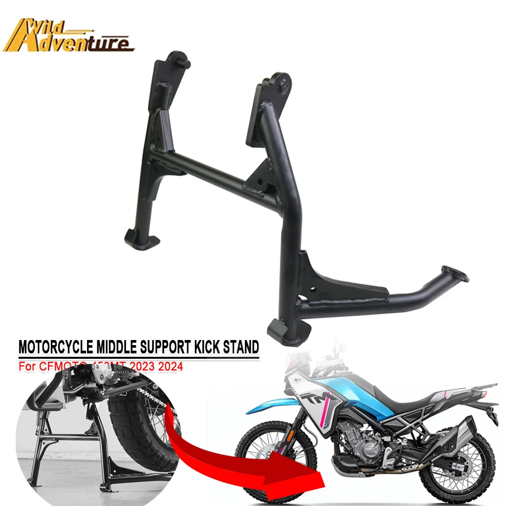 

Motorcycle Original Middle Center Kickstand Fit For CFMOTO 450MT 450 MT 2023 2024 Kick Stand Parking Support Bracket Accessories