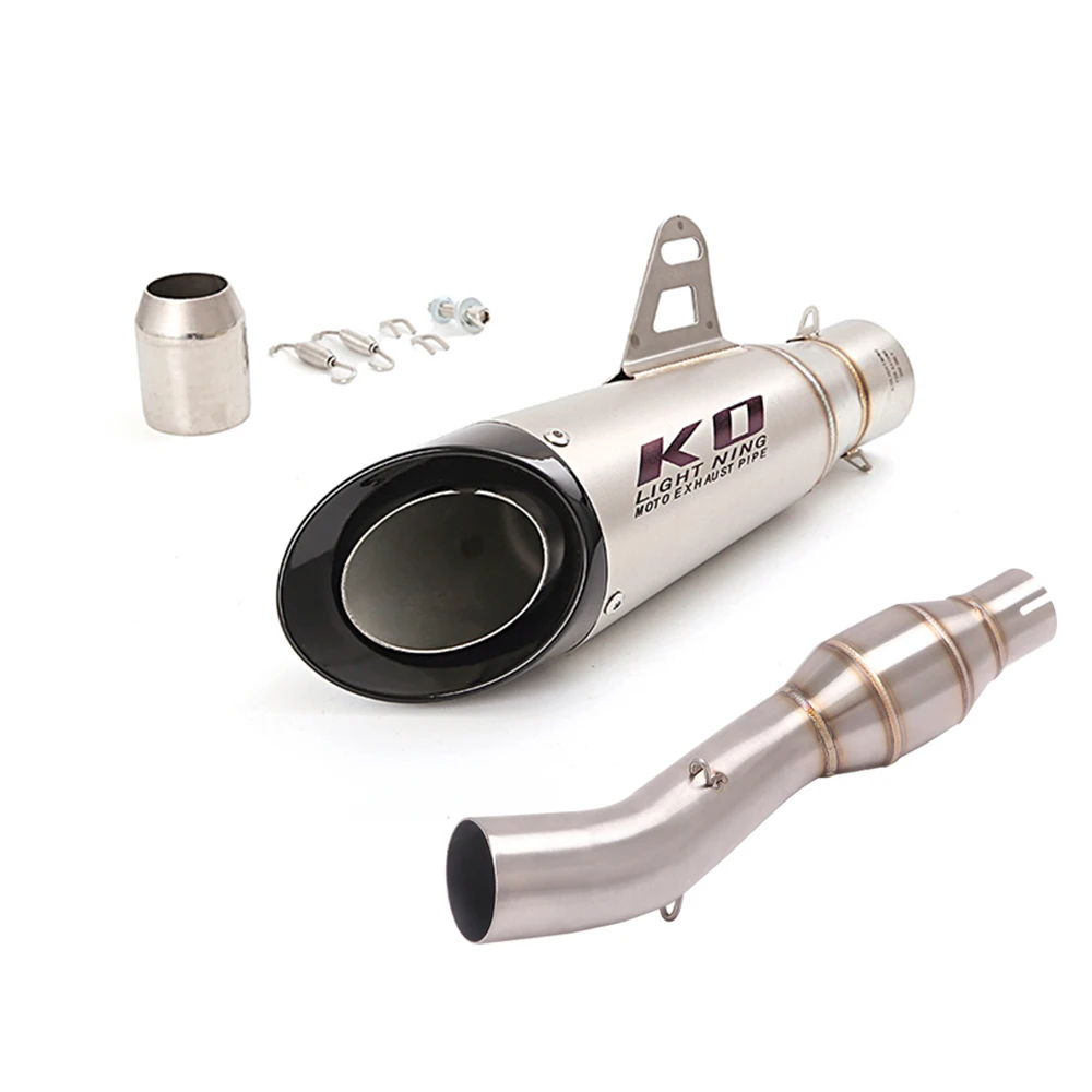 Slip On For Benelli 302S 2019-2025 Motorcycle Exhaust Escape Modified Stainless Steel Middle Link Pipe Muffler With DB Killer
