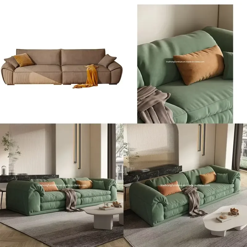 for Customized One-Stop Service Comfortable Minimalist Fabric Leather Sofa Set Suitable for Hotel Lobbies Bedrooms and