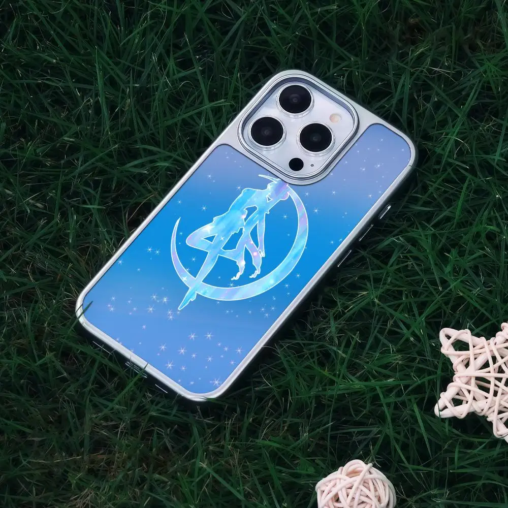 

Чехол для телефона Moon Sailors для iPhone 17 16 15 14 13 12 Pro Max Plus, HD, с металлической рамкой и карбоновым волокном, жесткий корпус