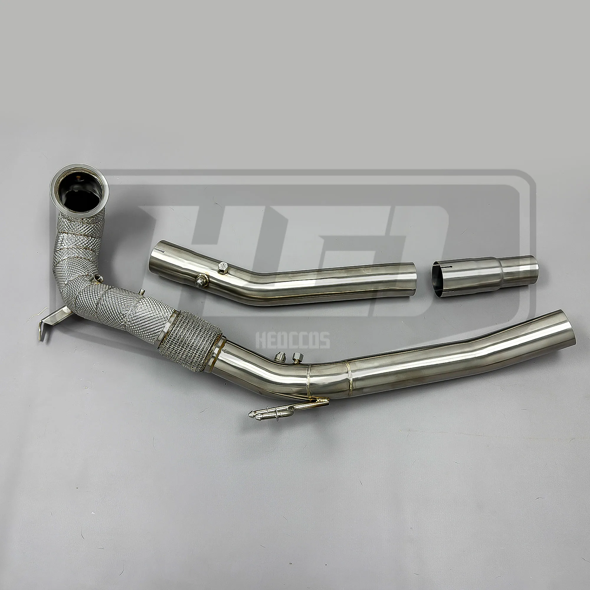 أنبوب عادم HEO من الفولاذ المقاوم للصدأ لسيارة VW GOLF 8R GOLF8R R 2.0T 2019-2022 محول عادم الحرارة النازل #3