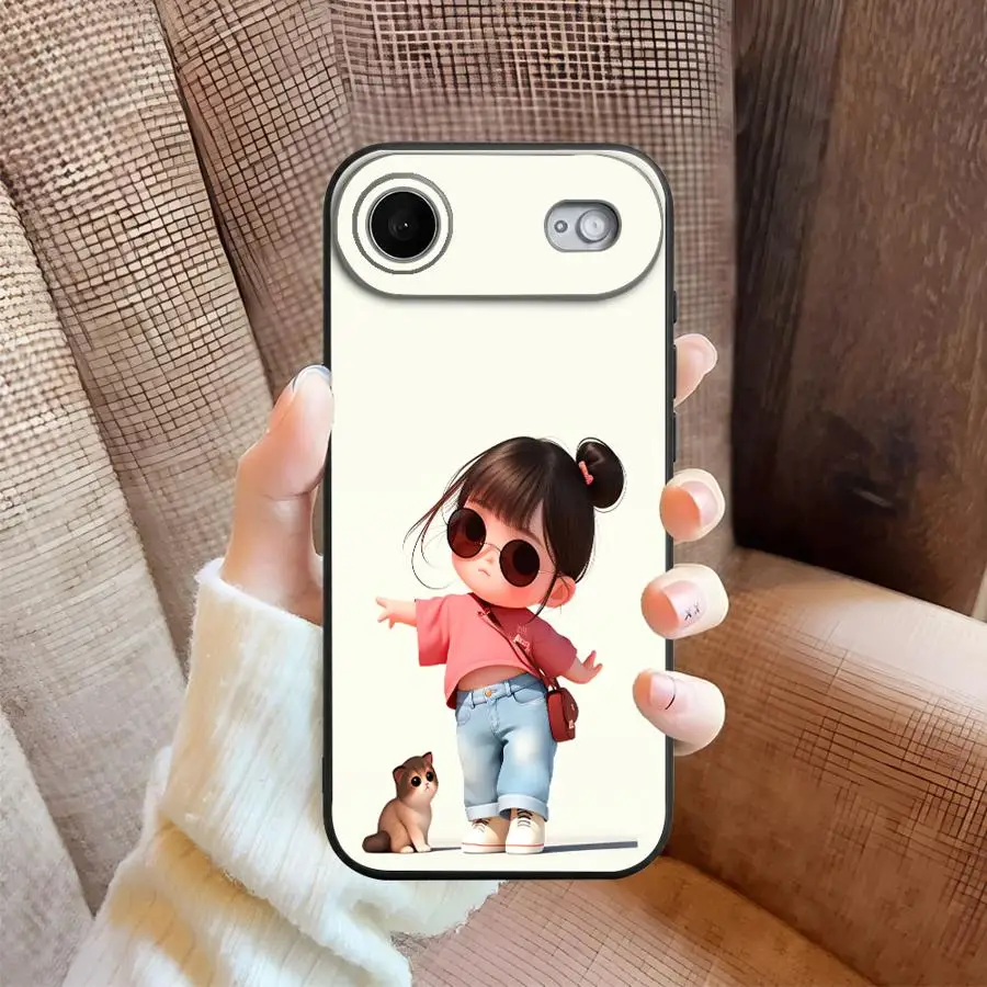 Funda Phone Cover Phone Case for Apple iPhone 17 Pro Max 12 14 13 XR XS MAX 16 15 Pro 7 8 11 17e Air Cartoon Girl  view 6