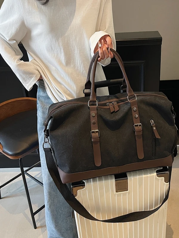 

New Canvas Large Capaci Travel Bag Handheld Single oulder Slant Cross Men's Lage Bag Women's Moving Fitn Bag