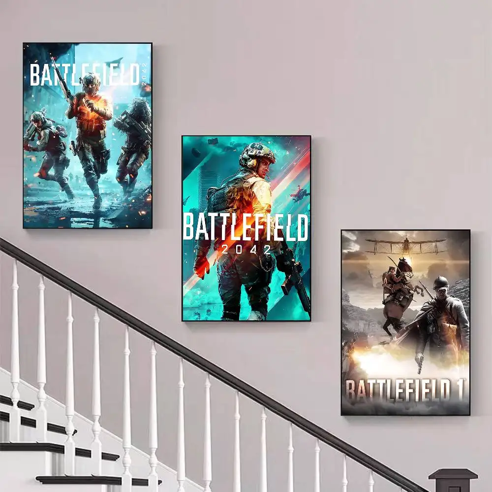 لعبة B-Battlefield ملصقات الفيلم الكلاسيكي HD جودة ملصق جدار الفن اللوحة دراسة الشمال ديكور المنزل