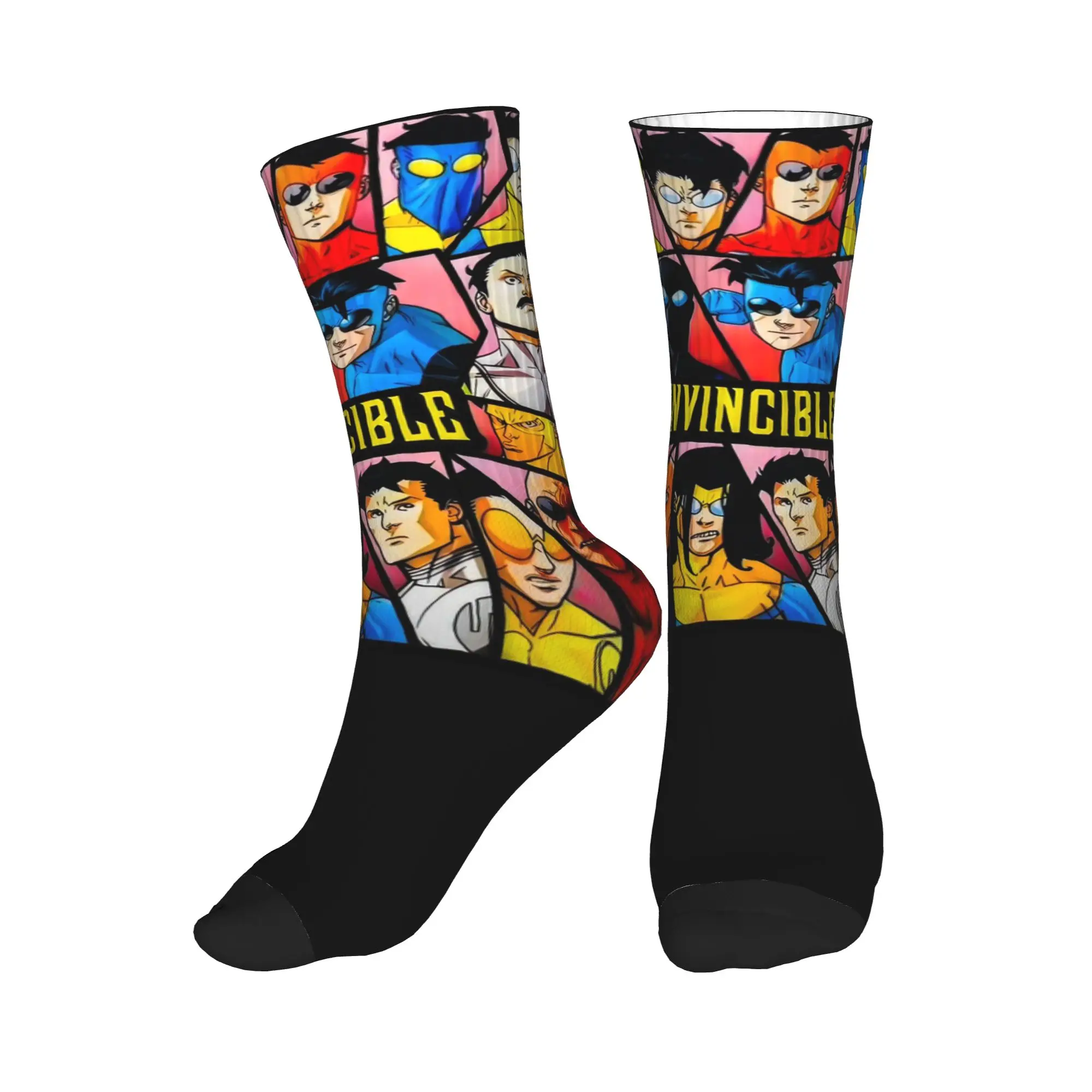 

All Seasons Invincible characters Sport Middle Tube Socks Sweat Absorbing Crew Socks Hip Hop Stockings for Men Women